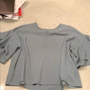 MINE sea foam green/blue blouse